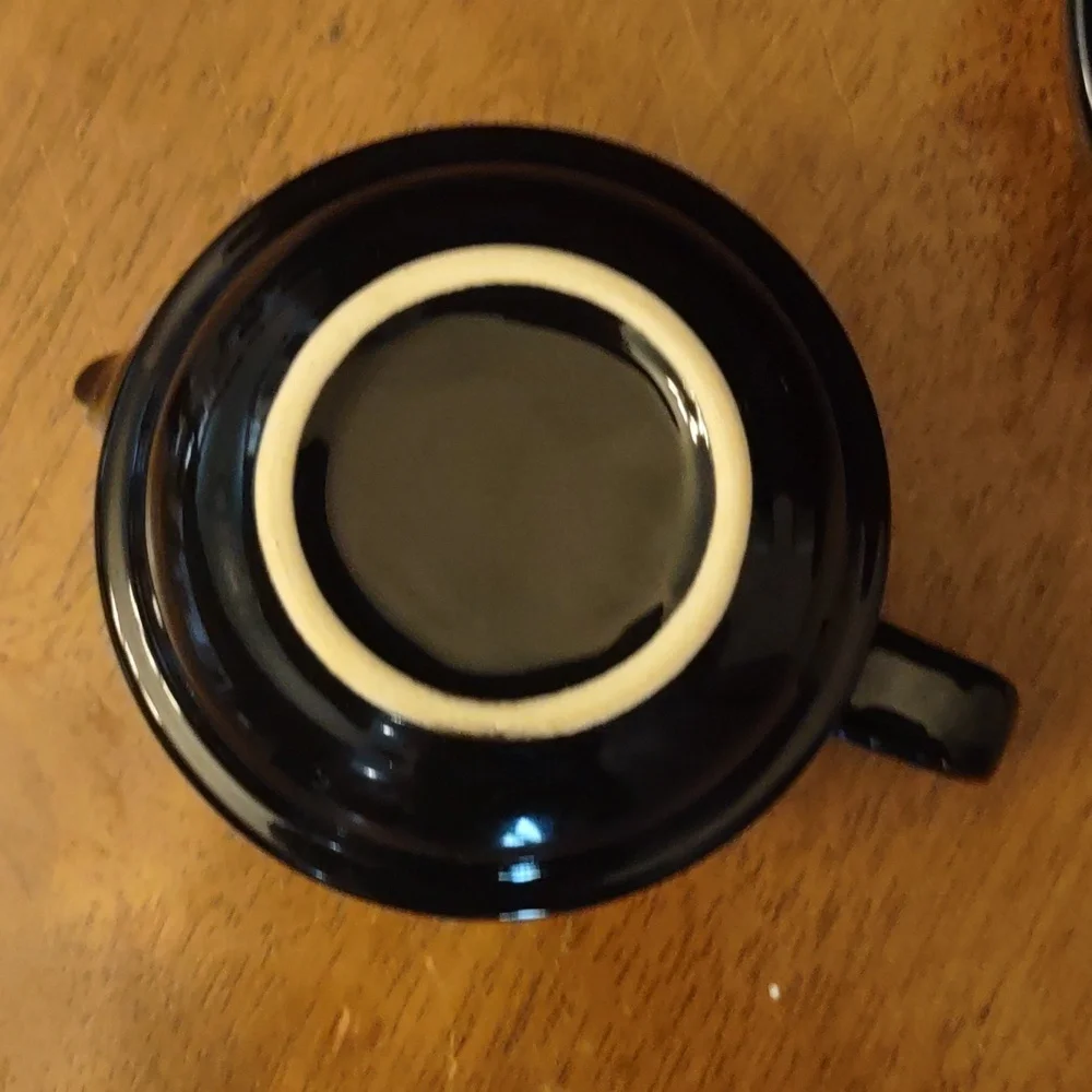 Old Amsterdam Porcelain Works Black Tea for One Stacking Teapot and Cup